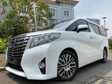 2016 Toyota Alphard 2.5 G Van Wagon Nik2016 White On Beige Mewah Pilot Seat Km40b #AUTOHIGH #MUST HAVE