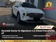2023 Hyundai Santa Fe 2.2 Signature SUV Diesel Panoramic AT Putih NIK 2023 [GARANSI 5TH]