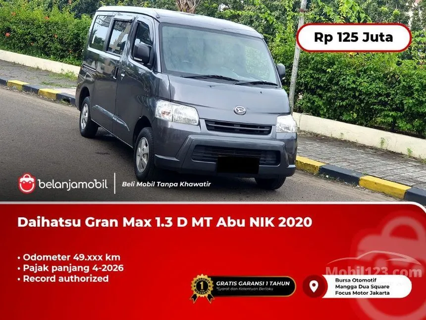Jual Mobil Daihatsu Gran Max 2020 Mini Bus D 1.3 di DKI Jakarta Manual Van Abu