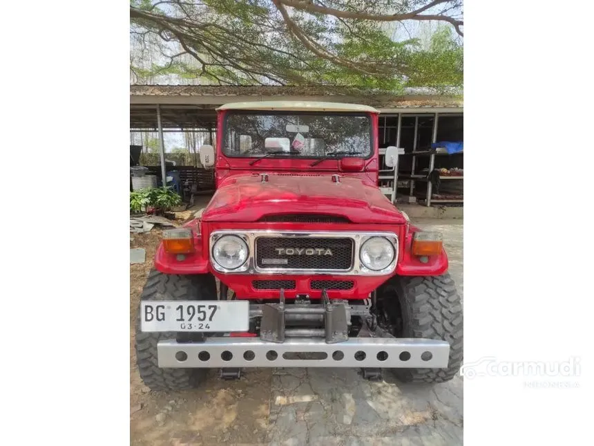Jual Mobil Toyota Land Cruiser 1982 FJ40 4.3 di Lampung Manual Jeep Merah Rp 350.000.000
