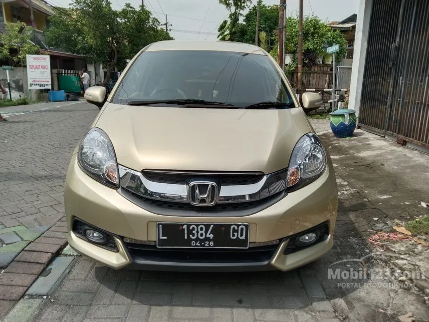 Jual Mobil Honda Mobilio 2015 E 1.5 di Jawa Timur Automatic MPV Emas Rp 145.000.000
