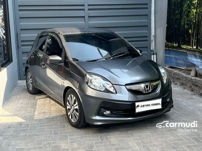 Jual Mobil Honda Brio 2015 Satya S 1.2 di Jawa Timur Manual Hatchback Abu