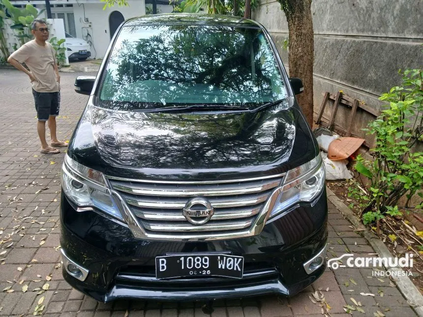 Jual Mobil Nissan Serena 2016 Highway Star 2.0 di Banten Automatic MPV Hitam Rp 195.000.000