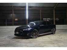 2014 Tesla Model S 0.0 P85D Hatchback Blue on Cream