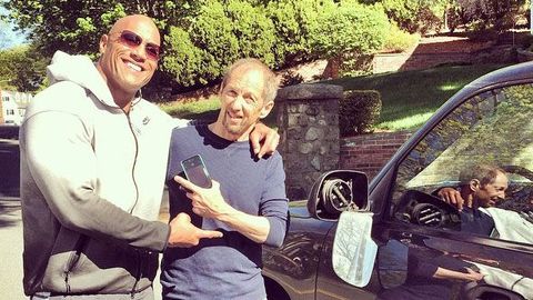 The Rock Sideswiped A Parked Pickup Truck, Responds With Class