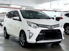 Toyota Calya G matic 2017 pakai 18 KM antik nopol ganjil