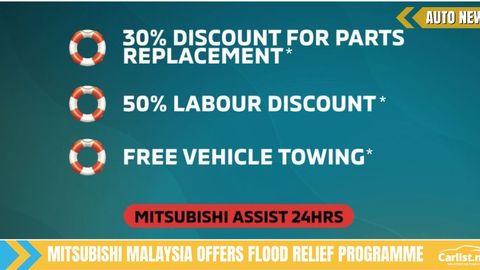 Mitsubishi Motors Malaysia Offers Up Flood Relief Assistance - 30% Off Spare Parts, 50% Off Labour Costs, Free Towing