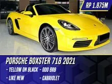 2020 Porsche 718 2.0 Boxster Convertible Yellow on Black Kuning Bosxter Boxter