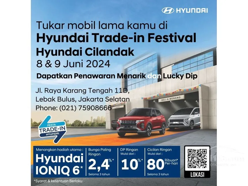Jual Mobil Hyundai Creta 2024 Prime 1.5 di DKI Jakarta Automatic Wagon Lainnya Rp 416.800.000