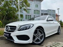 2017 Mercedes-Benz C200 2.0 AMG Sedan Reg.2018 White On Black Km20rb Antik #AUTOHIGH #BEST DEAL