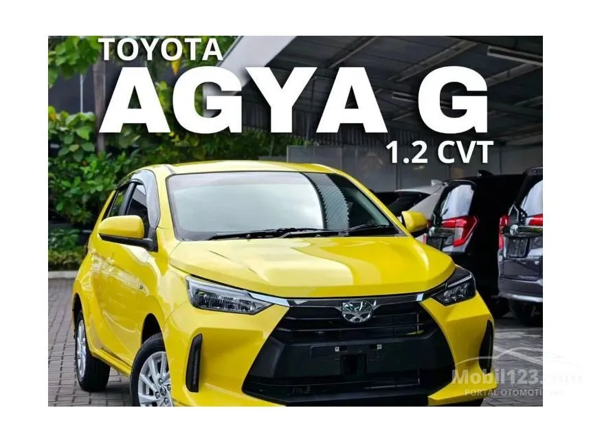 Jual Mobil Toyota Agya 2024 G 1.2 di Jawa Barat Automatic Hatchback Kuning Rp 178.400.000