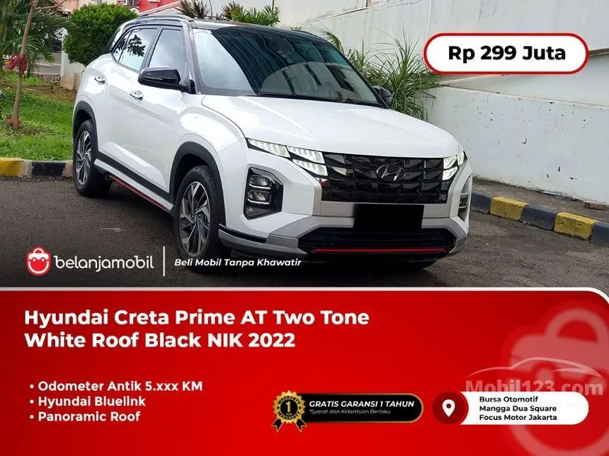 Jual Mobil Hyundai Creta 2022 Prime 1.5 di Jawa Barat Automatic Wagon Putih Rp 299.000.000