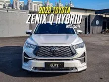 2023 Toyota Kijang Innova Zenix 2.0 Q HV TSS Modellista (Non Premium Color) MPV White on Black Hybrid Modelista Putih