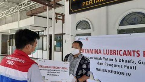 Akhir 2020, Pertamina Lubricants Serahkan Donasi CSR