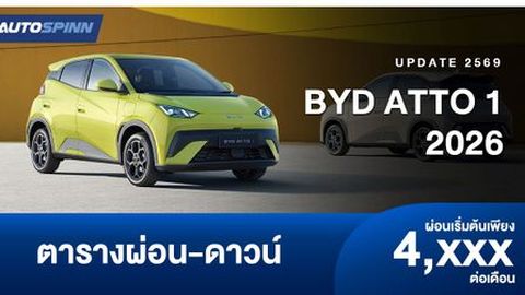 ตารางผ่อน BYD ATTO 1 รถยนต์ไฟฟ้าขนาดเล็กอย่างเป็นทางการ