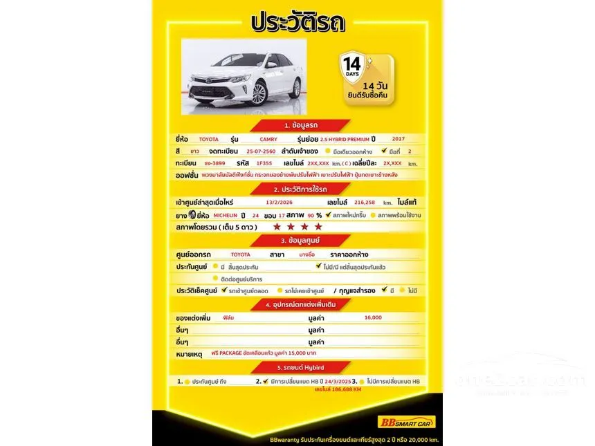 2017 Toyota CAMRY Hybrid Premium Sedan