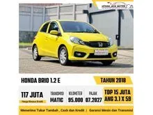 2018 Honda Brio 1.2 E Hatchback Matic Kuning Lemon City Car Favorit Nyaman Irit