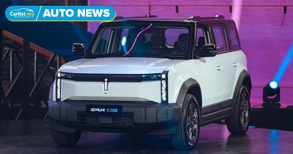 2026 iCaur 03 EV debuts in Malaysia starting at RM119,800  - 2 variants, up 279PS, 355km range