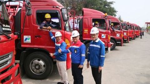 Pertamina MOR III Kirim 12 Mobil Tangki BBM ke Palu