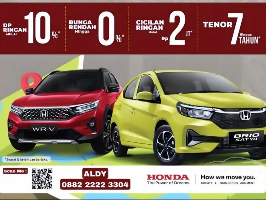 Jual Mobil Honda Brio 2024 E Satya 1.2 di Banten Automatic Hatchback Kuning Rp 157.900.000
