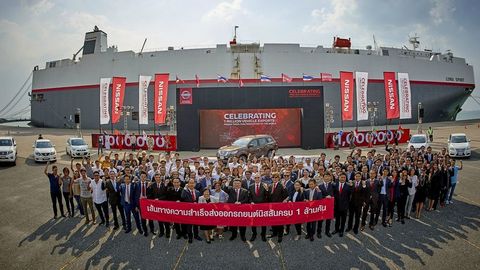 Nissan Celebrates One Millionth Export From Thailand