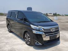 2018 Toyota Vellfire 2.5 G NEW MODEL TDP 345 JUTA