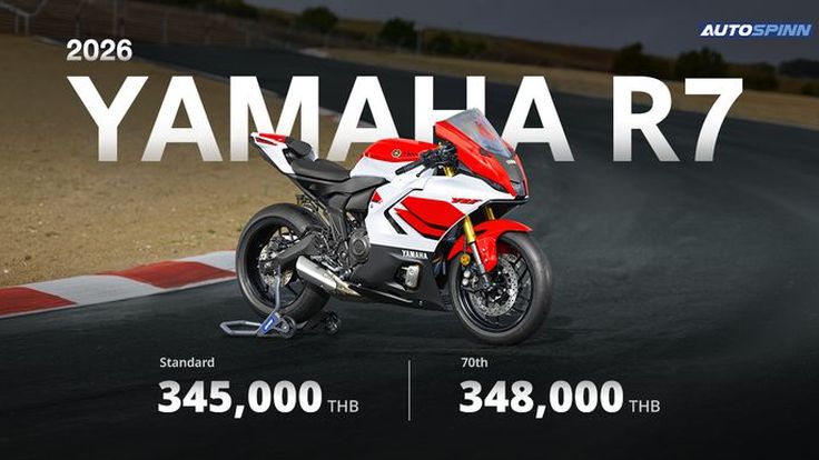 เปิดตัว All-New Yamaha R7 2026 อัปเกรดสมองกล IMU 6 แกน