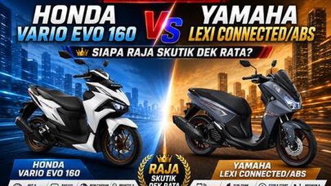 Komparasi Honda Vario Evo 160 dan Yamaha Lexi Connected/ABS, Siapa Raja Skutik Dek Rata?