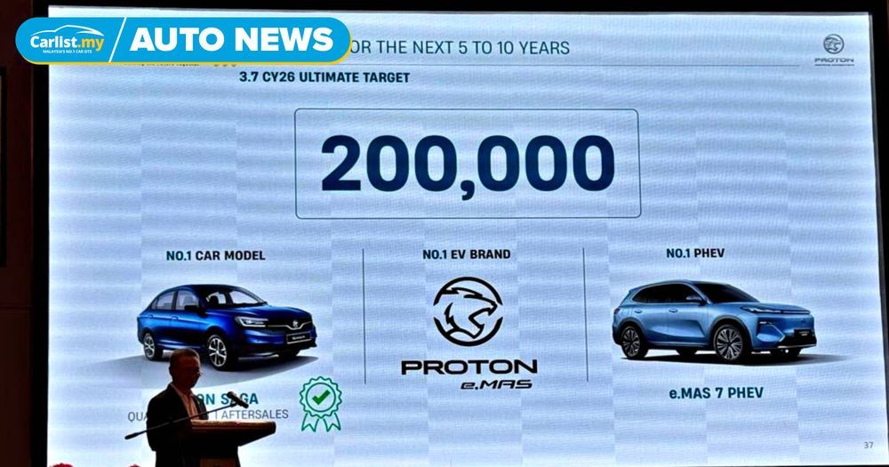 Proton targets 200k sales in 2026, teases new AMA models, S70 + X90 facelifts, GMA-based EV push
