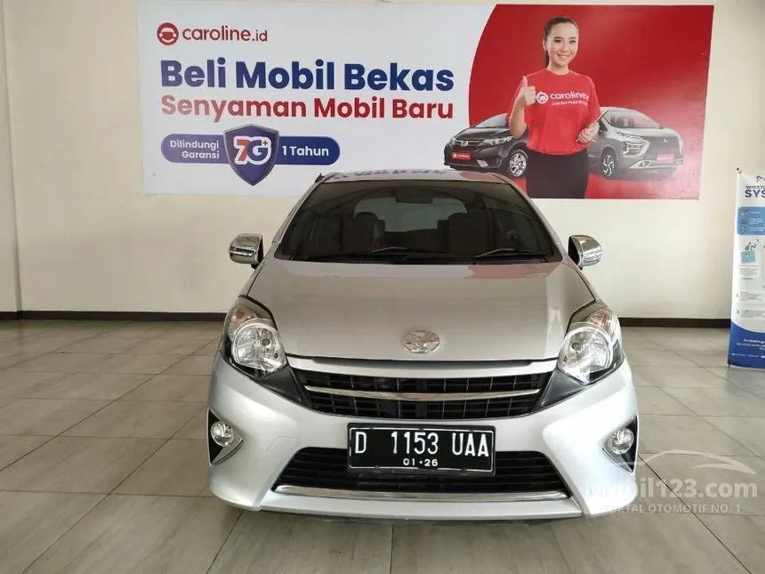 Jual Mobil Toyota Agya 2015 G 1.0 di Jawa Barat Manual Hatchback Silver Rp 99.000.000