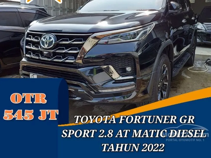 Jual Mobil Toyota Fortuner 2022 GR Sport 2.8 di DKI Jakarta Automatic SUV Hitam Rp 545.000.000