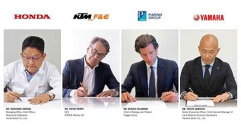 Honda, Yamaha, KTM dan Piaggio Kompak Kembangkan Baterai Motor Listrik