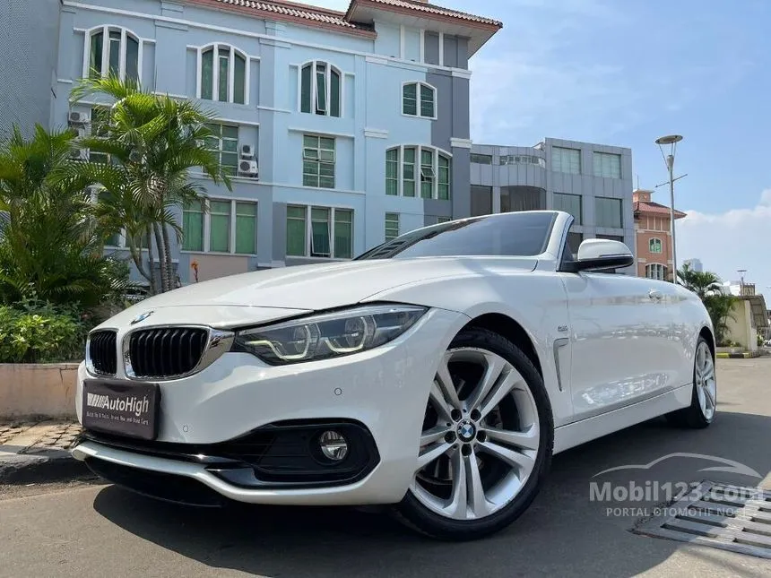 Jual Mobil BMW 430i 2018 Sport 2.0 di DKI Jakarta Automatic Convertible Putih Rp 1.075.000.000