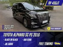 2016 Toyota Alphard 2.5 GSC Package MPV Black Hitam PS Premium Sound SC