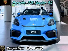 2025 Porsche 718 4.0 Spyder RS Convertible, ONLY 1 UNIT, BEST OFFER, BRAND NEW, DELIVERY ALL AREA INDONESIA, TOP PRIORITY CUSTOMER