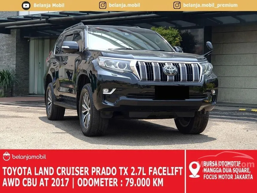 Jual Mobil Toyota Land Cruiser Prado 2017 TX 2.7 di DKI Jakarta Automatic SUV Hitam Rp 780.000.000