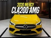 2020 Mercedes-Benz CLA200 1.3 AMG Line Coupe Yellow on Black Mercy CLA 200 Kuning
