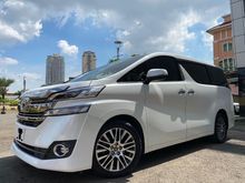 Harga Corona Toyota Vellfire 2.5 G ATPM 2015 White On Black TDP275JT