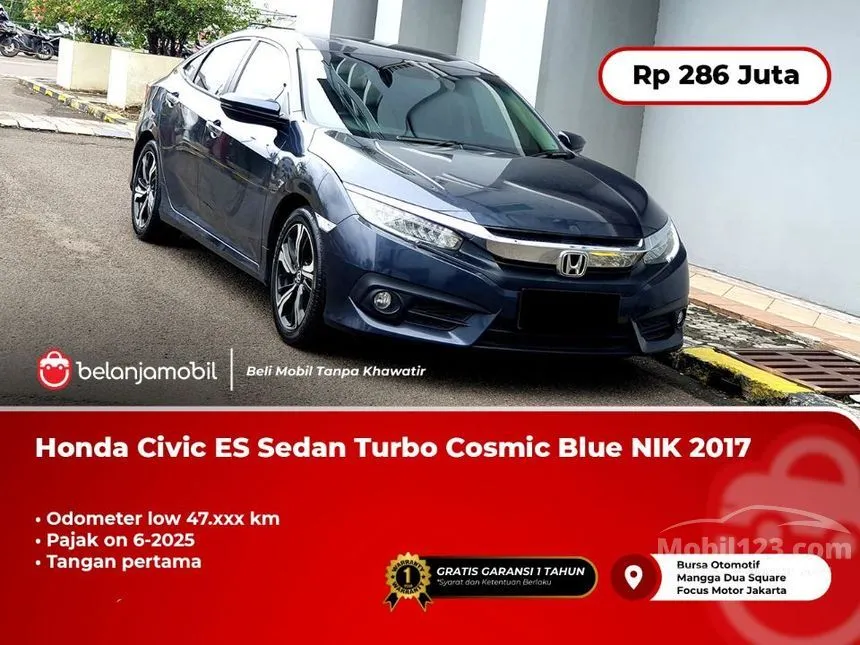 Jual Mobil Honda Civic 2017 ES 1.5 di DKI Jakarta Automatic Sedan Biru Rp 286.000.000