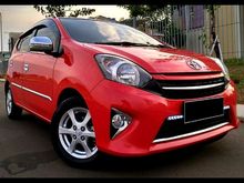 Toyota agya G MATiC 2015 merah tgn`01 FULL ORISINIL