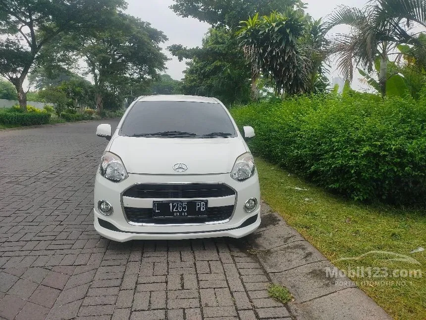 Jual Mobil Daihatsu Ayla 2015 X 1.0 di Jawa Timur Automatic Hatchback Putih Rp 91.000.000