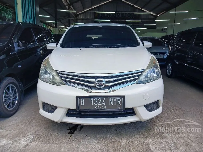 Jual Mobil Nissan Grand Livina 2014 SV 1.5 di Banten Automatic MPV Putih Rp 112.000.000