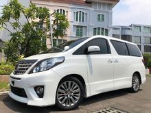 2014 Toyota Alphard 2.4 G G MPV S Gold Edition Reg.2015 White Km49rb Jok Alcantara Bagasi PBD TDP.175JT