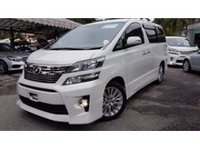 2014 Toyota Vellfire 2.4 Z MPV Alpine Roof Monitor 7 Seaters 2 Power Door Reverse Camera Unreg