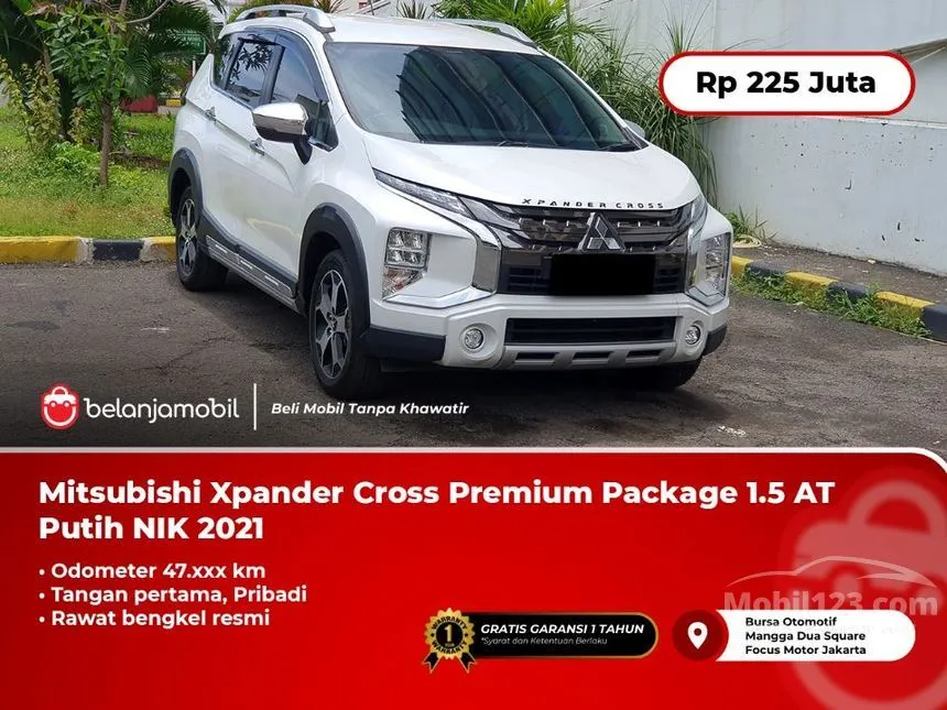 Jual Mobil Mitsubishi Xpander Cross 2021 Premium 1.5 di DKI Jakarta Automatic MPV Putih Rp 225.000.000