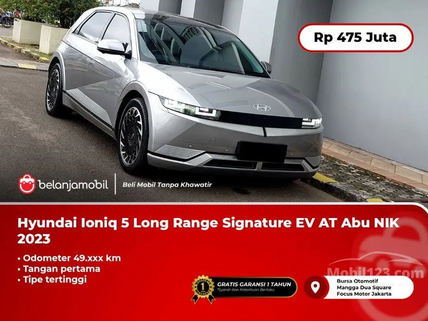 Jual Mobil Hyundai IONIQ 5 2023 Signature Long Range di Banten Automatic SUV Abu