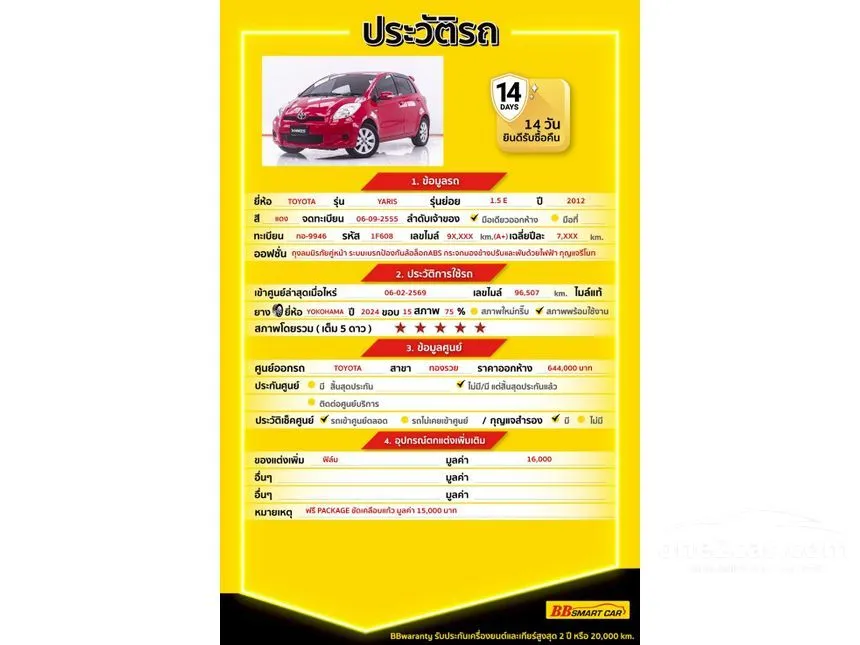 2012 Toyota YARIS E Hatchback