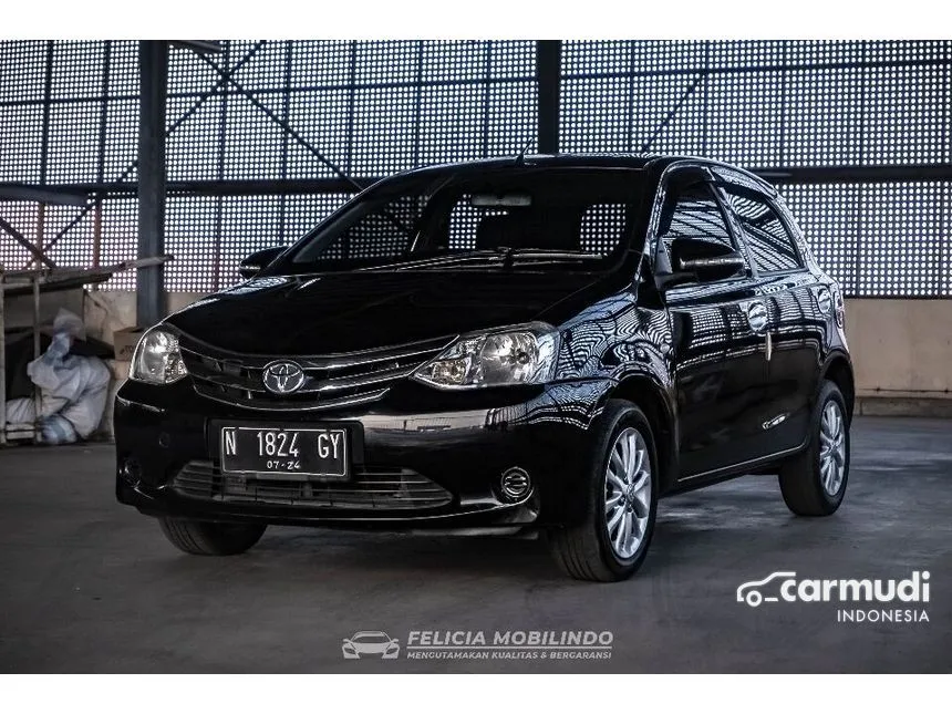 Jual Mobil Toyota Etios Valco 2014 E 1.2 di Jawa Timur Manual Hatchback Hitam Rp 95.000.000