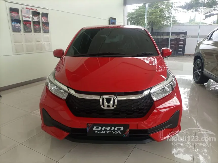 Jual Mobil Honda Brio 2024 E Satya 1.2 di Jawa Barat Automatic Hatchback Merah Rp 167.900.000