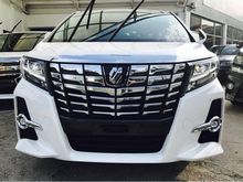 TOYOTA ALPHARD 2.5ZG SUNROOF ALPINE MONITOR UNREG 2015